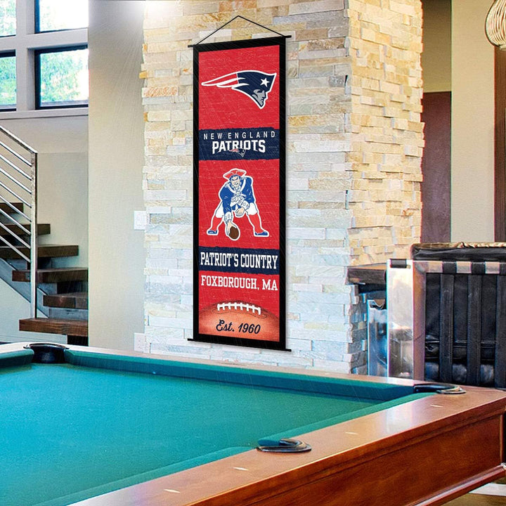 New England Patriots Banner and Scroll Sign