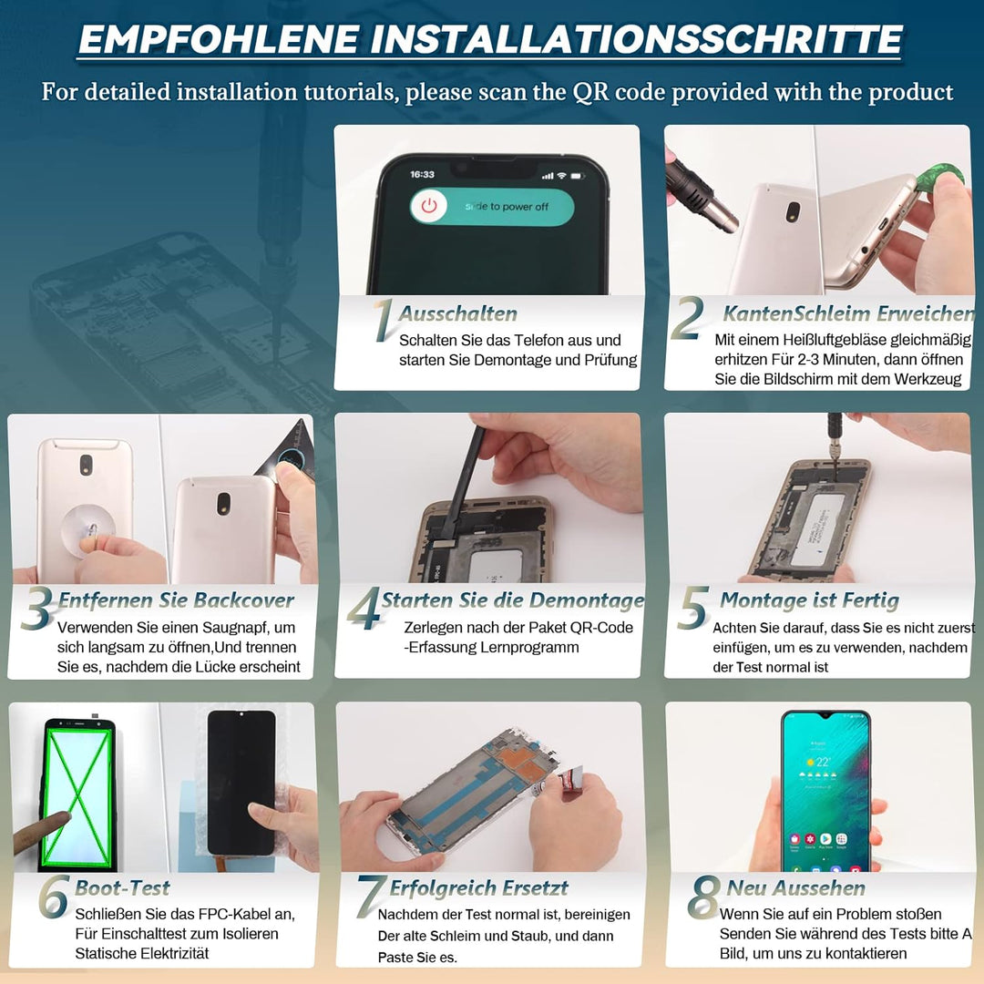 RongZy Kompatibel mit Samsung Galaxy A52 5G A526B A526W A526U Ersatz Bildschirm LCD Display und Touc
