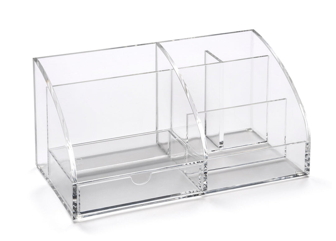 Osco AD01 Schreibtisch-Organizer aus klarem Acryl, Clear Acrylic Clear Acrylic Single, Clear Acrylic