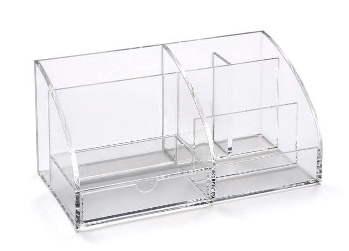 Osco AD01 Schreibtisch-Organizer aus klarem Acryl, Clear Acrylic Clear Acrylic Single, Clear Acrylic