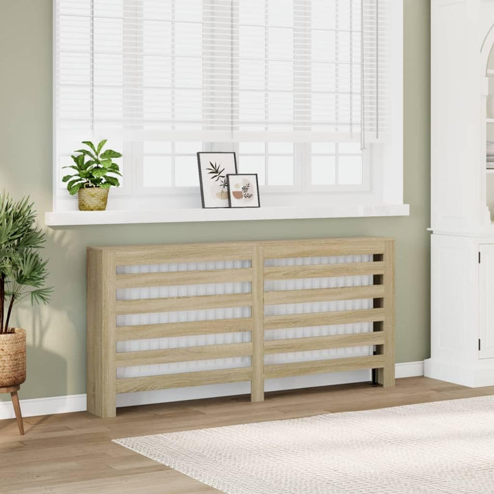 vidaXL Heizkörperverkleidung, Heizungsverkleidung Modernes Latten-Design, Heizkörperabdeckung für Wo
