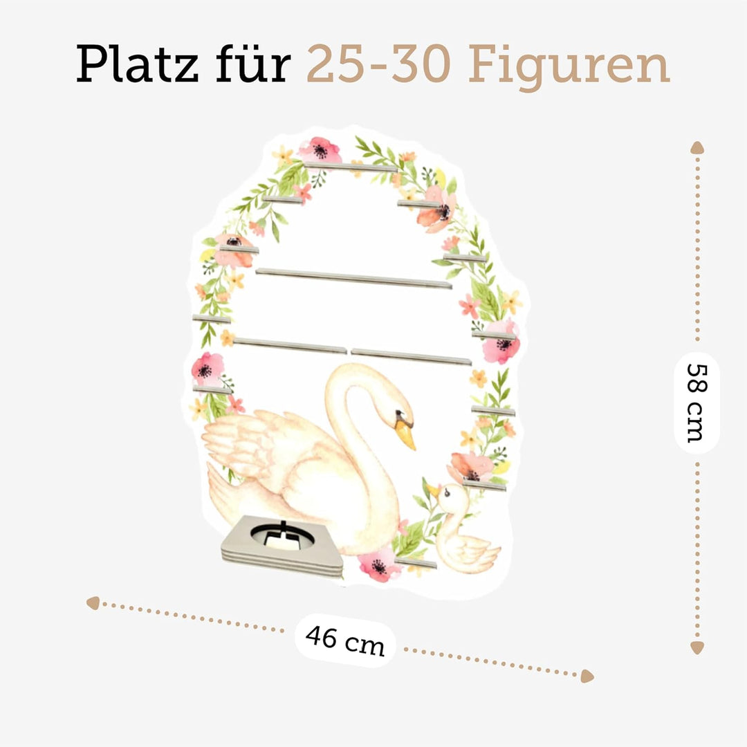 Farbklecks Collection Musikboxregal Blumenkranz mit Schwan