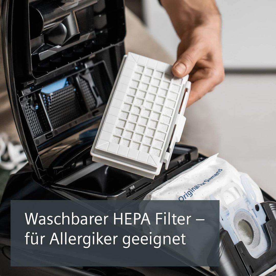 Siemens Staubsauger mit Beutel Q5.0 extreme silencePower VSQ5X1230, Bodenstaubsauger, ideal für Alle