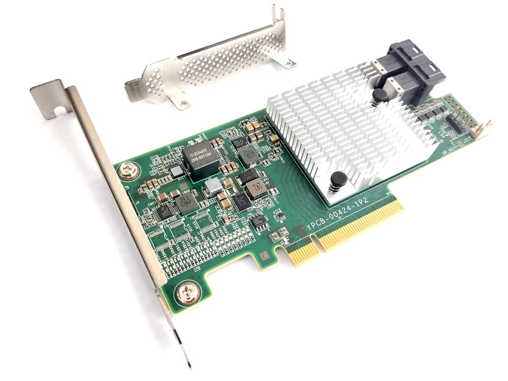 LSI SAS 9300 – 8i SGL Mini SAS-Schnittstelle und Netzteil
