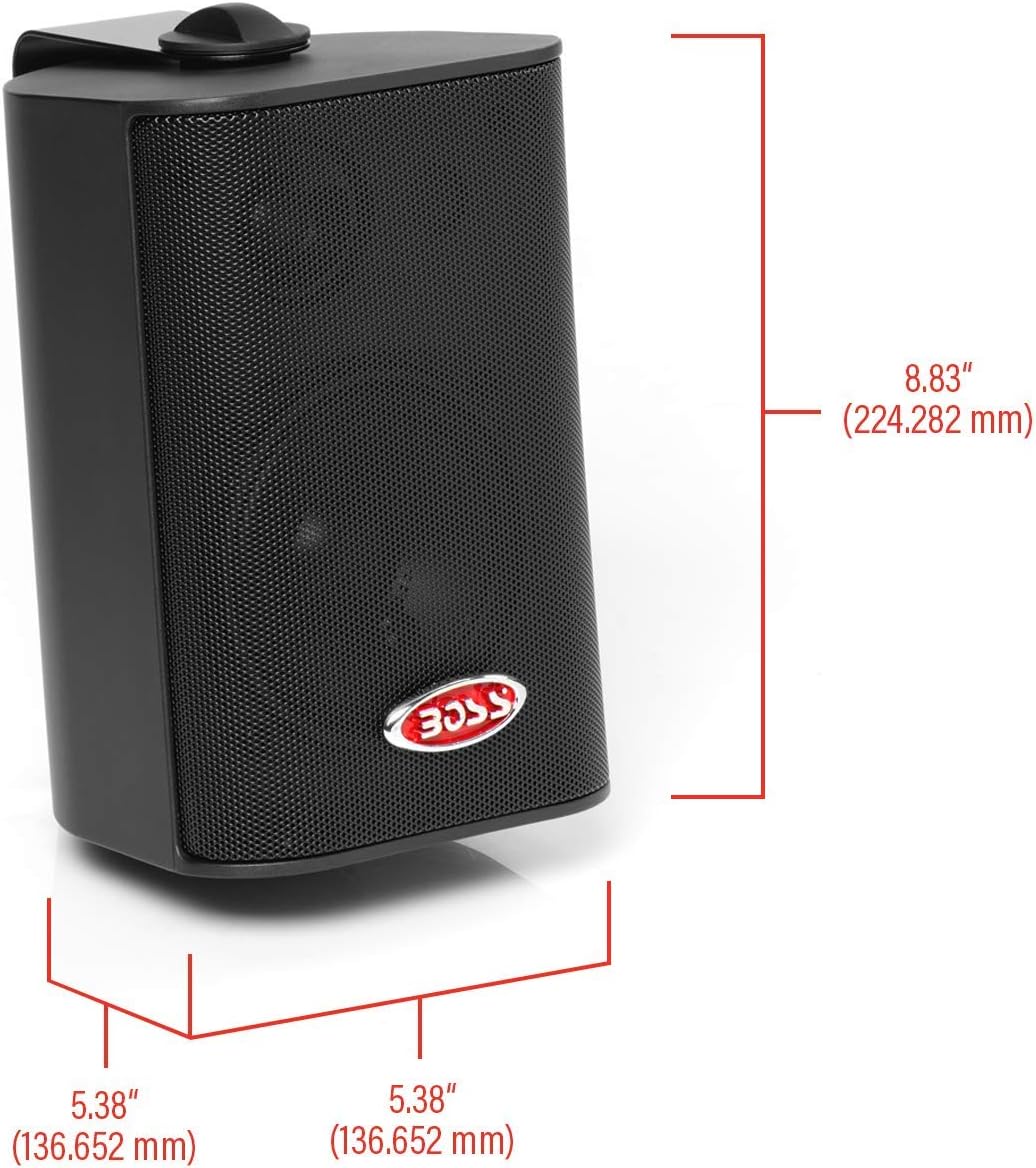 Boss Audio Systems MR4.3B Lautsprecher für MP3 und iPod, Schwarz