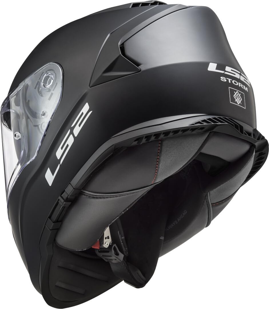 LS2 Motorradhelm FF800 STORM SOLID MATT BLACK, Schwarz, M M Schwarz, M Schwarz