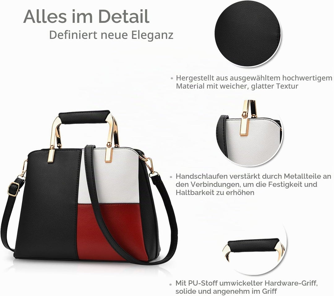NICOLE&amp;DORIS Frauen Farbe Einfache Handtaschen Umhängetasche Crossbody Messenger Bag Tote Schultasch