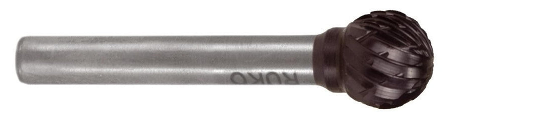 RUKO 116045TC - Fresas metal duro TiCN forma D - KUD Esférica (16 x 54 mm)