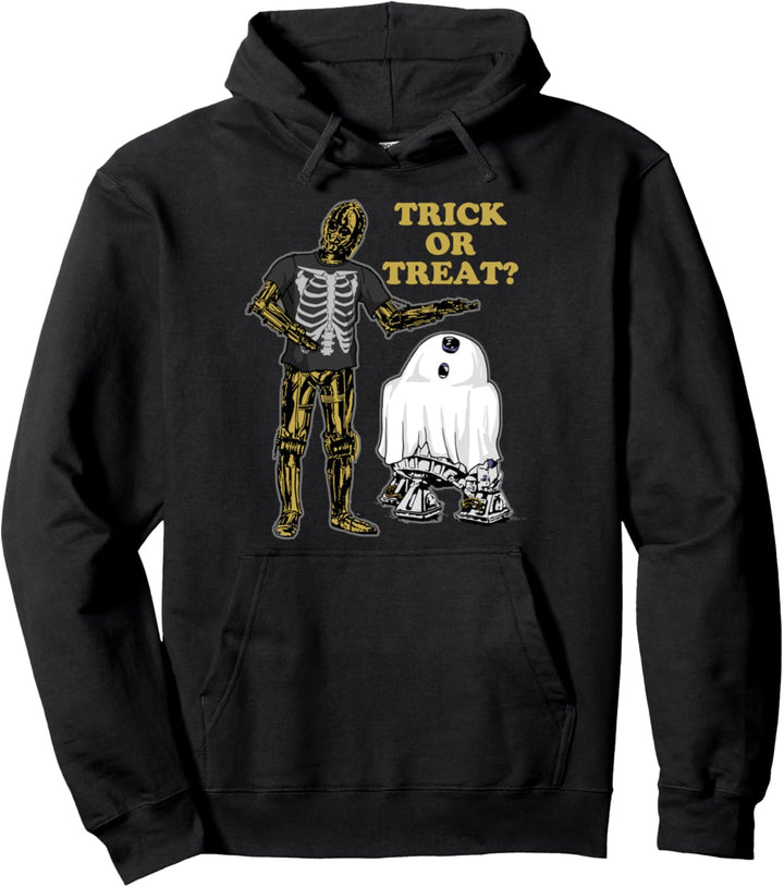Star Wars R2-D2 & C-2PO Trick Or Treat Ghost Pullover Hoodie