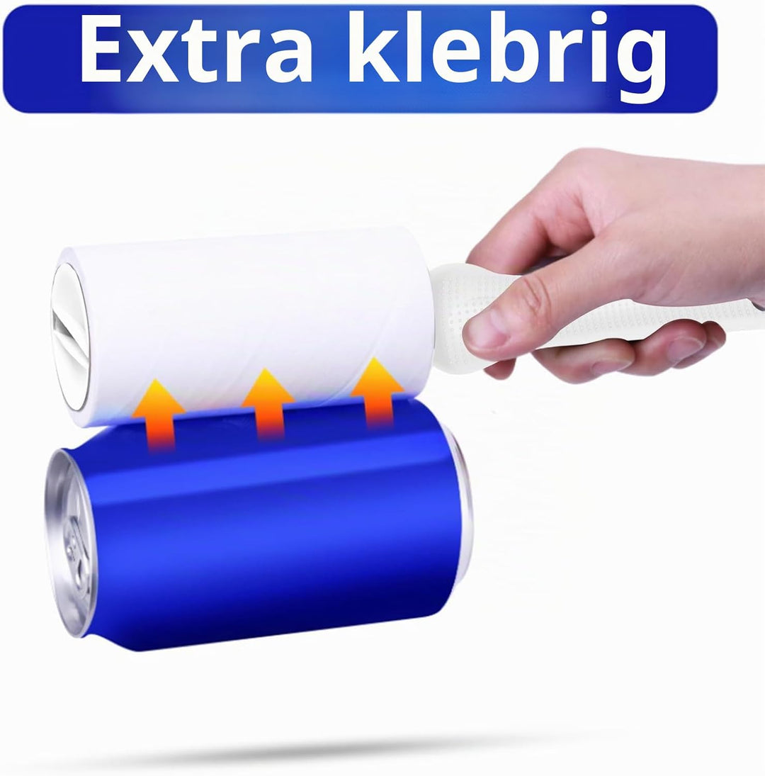 Fusselroller für Tierhaare 540 Blatt, extra klebriger tragbarer Fusselentferner, Fusselroller Kleidu