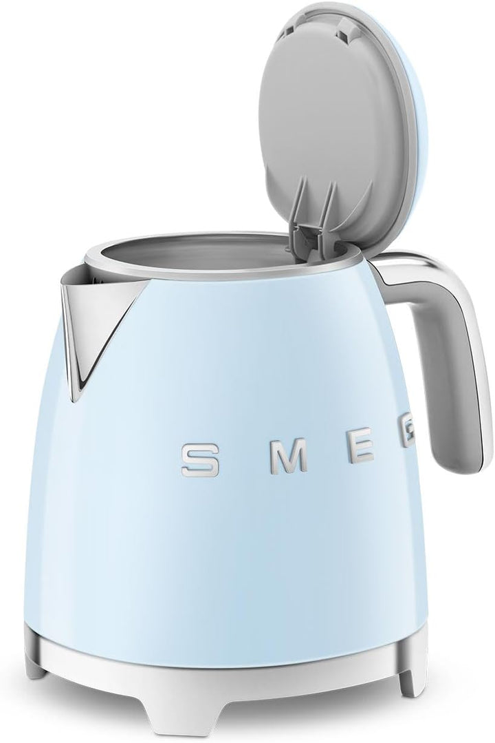 Smeg KLF05PBEU Mini Wasserkocher Blau 0.8 Liter Pastellblau, 0.8 Liter Pastellblau