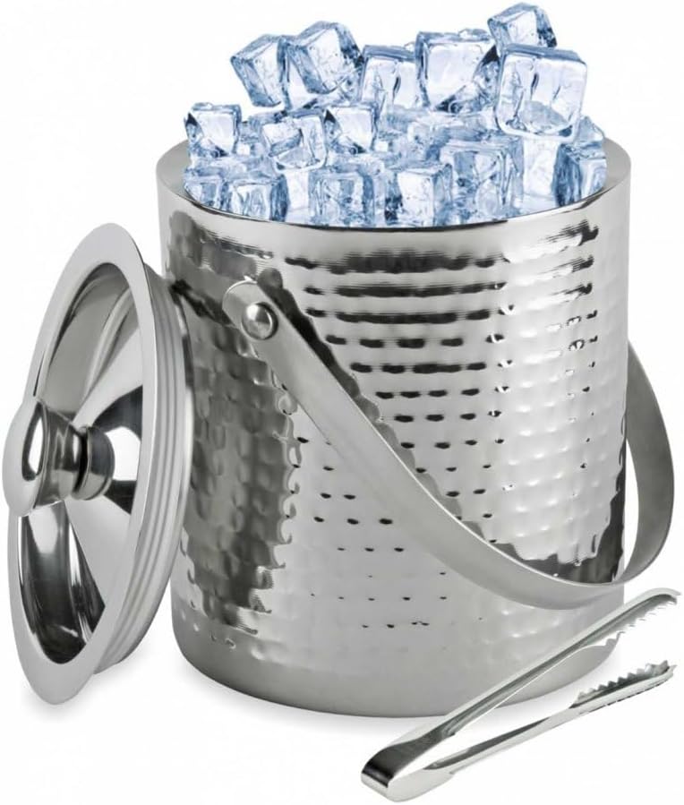 KINGHOFF Wein- & Sektkühler 1.5L Edelstahl Silber
