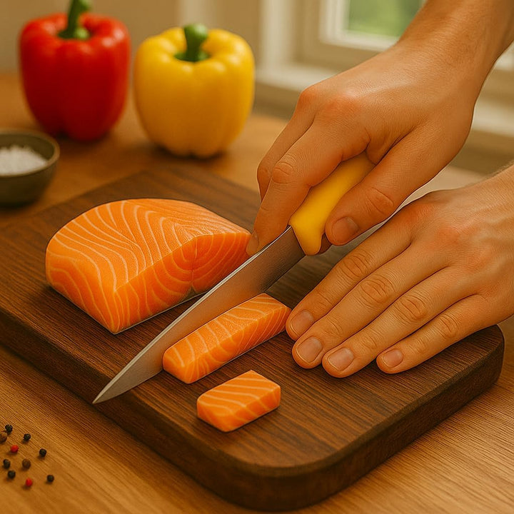 HOOZ Profi Fleischermesser Set aus Edelstahl - Scharfes Metzgermesser Set bestehend aus 2x Stechmess