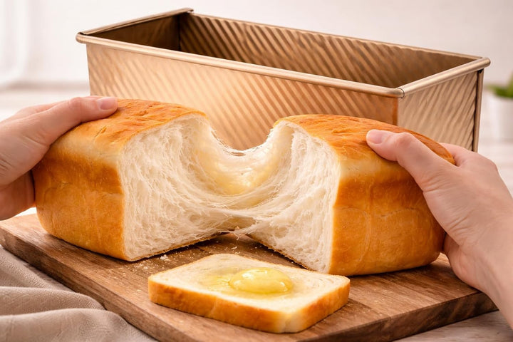 Brotform, 33 x 12,7 cm, aluminisierter Stahl, antihaftbeschichtet, rechteckig, Pullman-Kastenform mi