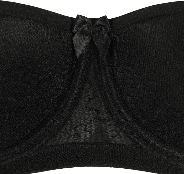 Rosme Lingerie Balconette-BH für Damen, Kollektion Grand 70G Schwarz, 70G Schwarz