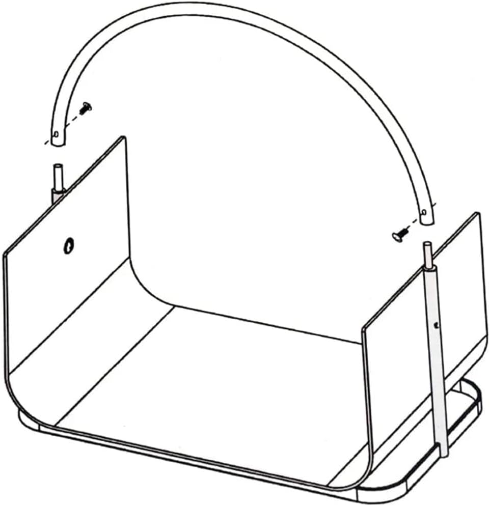 Kaminholzkorb aus Metall Brennholzkorb Chrome-Griff Holzkorb innen Holztrage Masse: 41 x 30 x 42 cm,