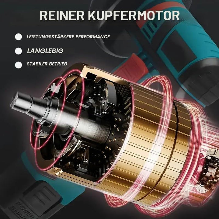 Mini Akku Winkelschleifer 12V, 76mm Bürstenloser Trennschleifer mit 2x 1500mAh Akku &amp; 5 Scheiben, 19