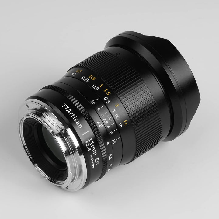 TT Artisan Fisheye Objektiv 11mm f 2.8 Anschluss Sony E Mount Ultra-Weitwinkelobjektiv für Vollforma