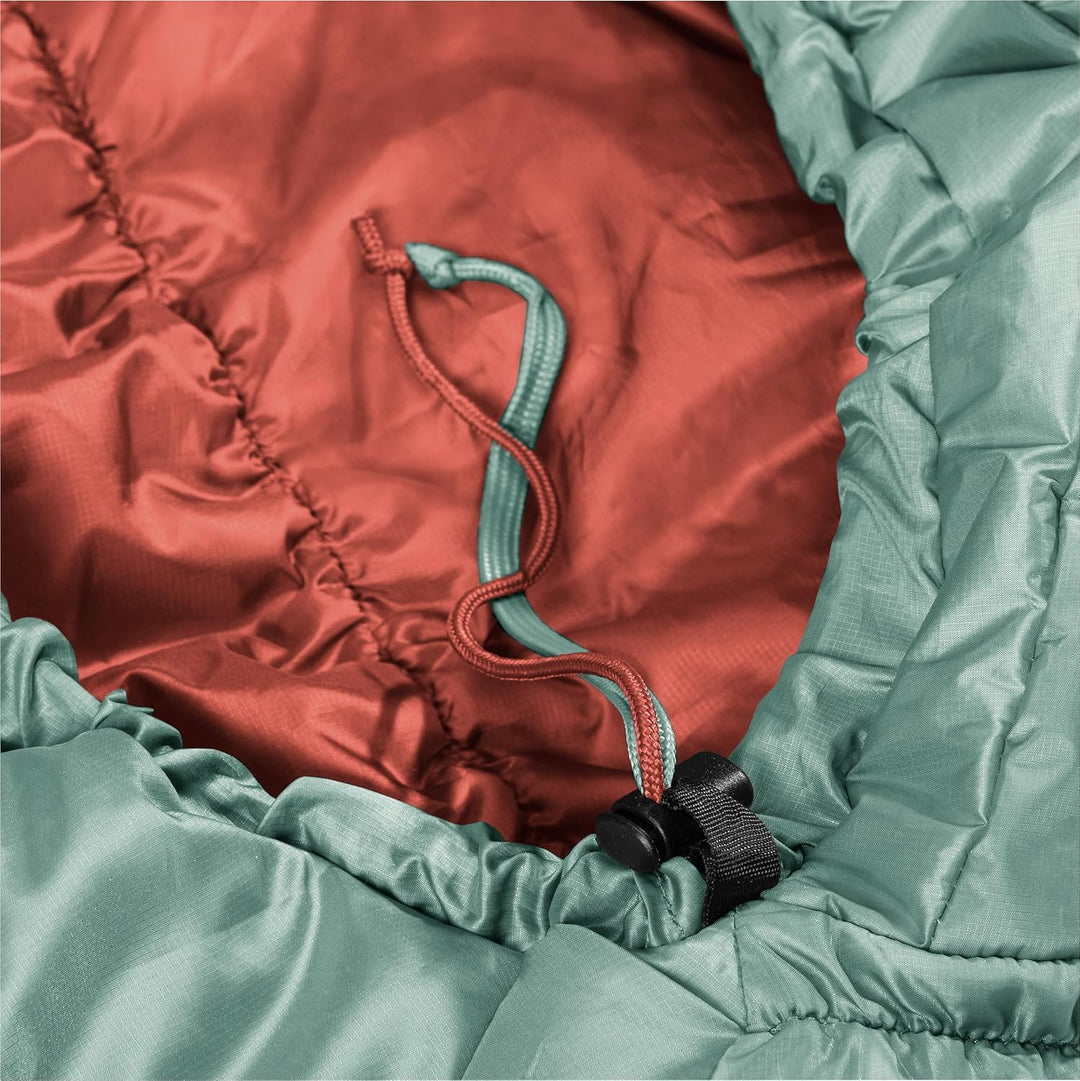 deuter Exosphere +4° SL Damen Kunstfaserschlafsack 2023 sage-redwood Right Zip, sage-redwood Right Z