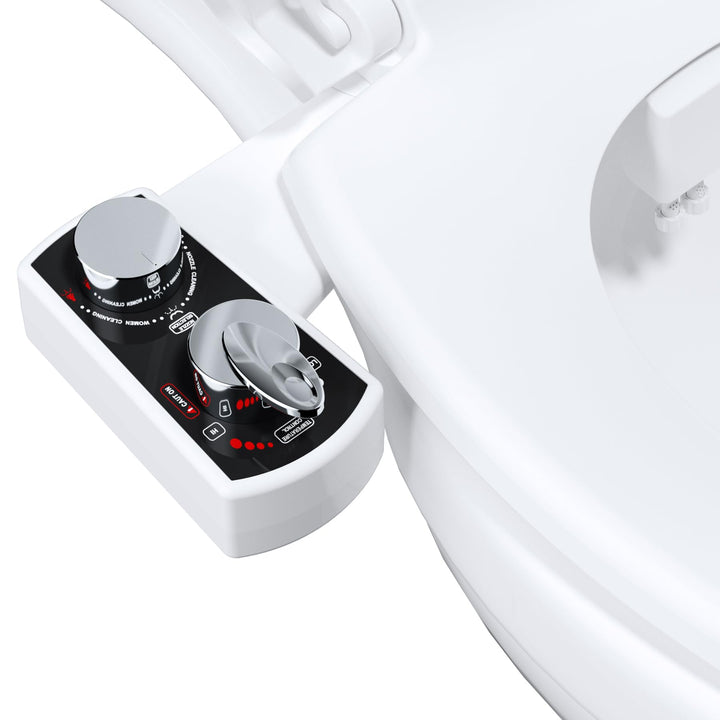Hibbent Bidet Aufsatz für Toilette, Cold/Heiss Water Bidet Dusch-WC,Intimreinigung mit Selbstreinige