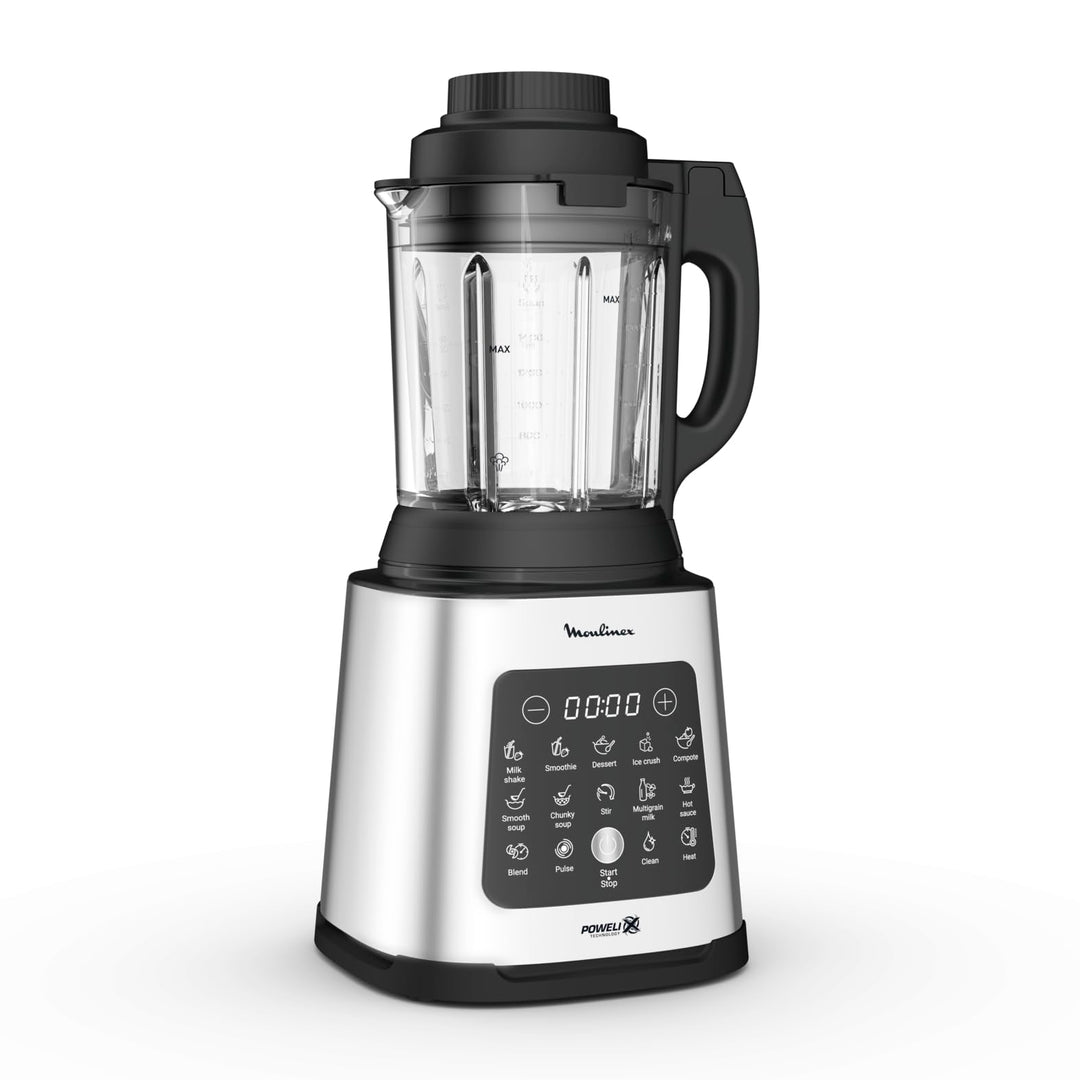 Moulinex Perfectmix Cook Standmixer mit hoher Geschwindigkeit, 10 automatische Programme, 1400 W, YY