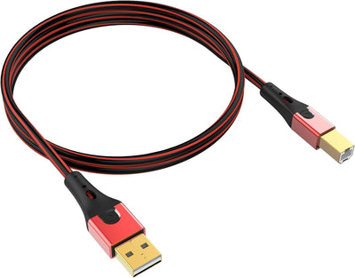 Oehlbach USB-Evolution B - hochwertiges USB-Kabel Typ 2.0 USB-A auf USB-B (für Audio-Streaming, DAC