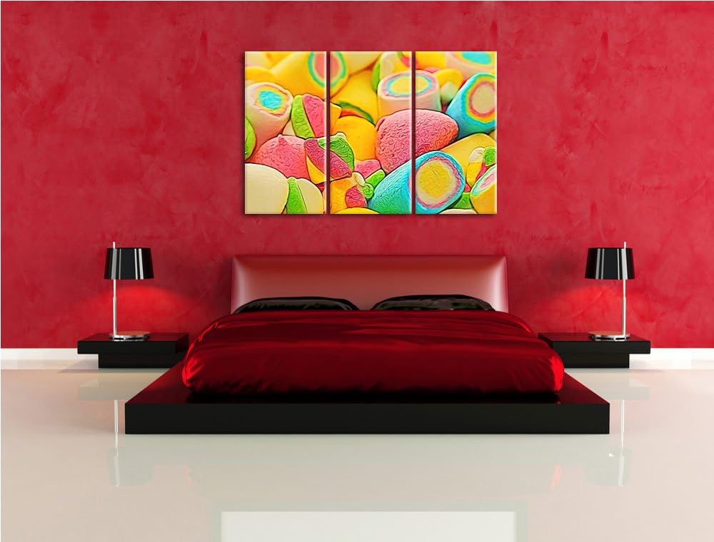 bunte Schaumsüssigkeiten NewArt 3-Teiler Leinwandbild 120x80 Bild auf Leinwand, XXL riesige Bilder f