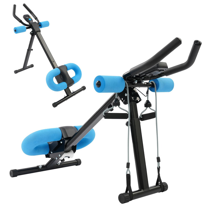 Bauchtrainer für Zuhause, Bauchmuskeltrainer Abdominalmaschine, Klappbar Bauchmuskeltraining Multifu