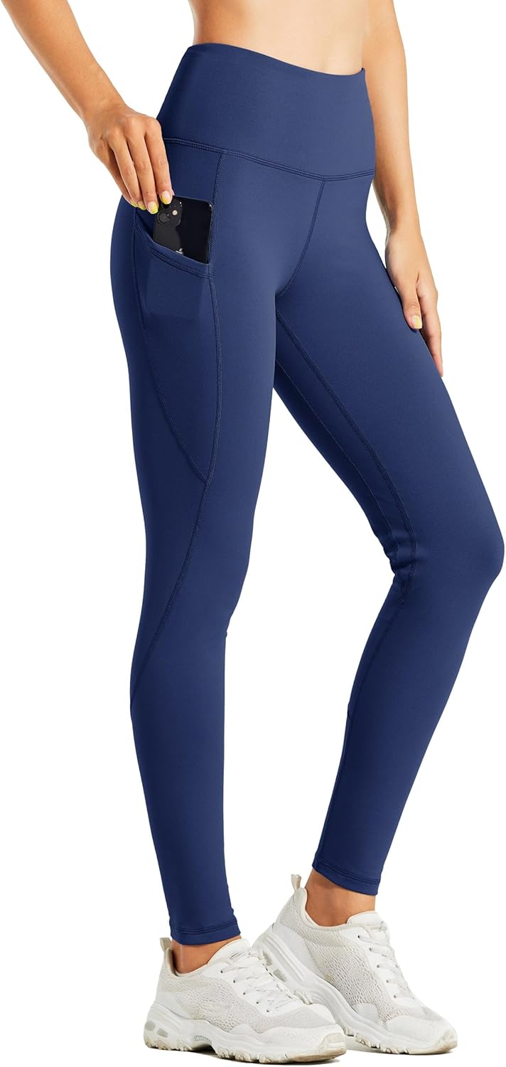 WILLIT Thermo Leggings Damen Gefütterte Leggings Winter Wasserbeständig Thermohose Hohe Taille Warme