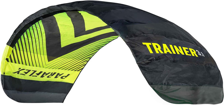 Wolkenstürmer® Paraflex Trainer 3-Leiner Lenkmatte 3.1 Neongrün - „Ready to Fly“ Kite Drachen inkl.
