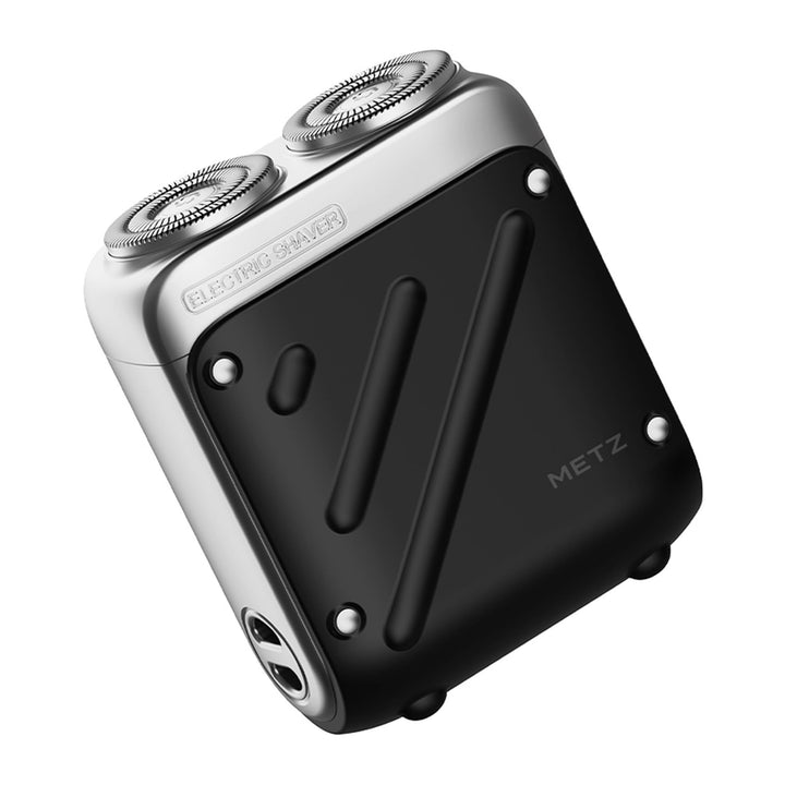 METZ Traveller Elektrorasierer Herren, Tragbarer Rasierer mit Reiseetui, IPX7 Wasserdicht electric S