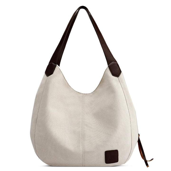 DIRRONA Mode Damen Canvas Handtasche Damen Canvas Schultertasche Canvas Tragetasche Leicht Sanft Han