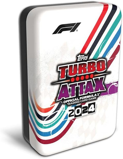 Topps Turbo Attax Formel 1 2024 - Mega Tin - Fast Track - enthält 66 Karten, darunter 6 LE's und 4 E