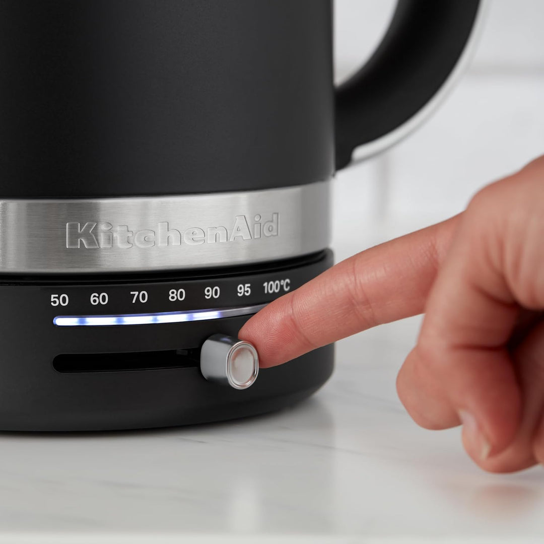 KitchenAid Wasserkocher mit Temperatureinstellung von 50 bis 100°C - Teekocher mit Temperaturanzeige