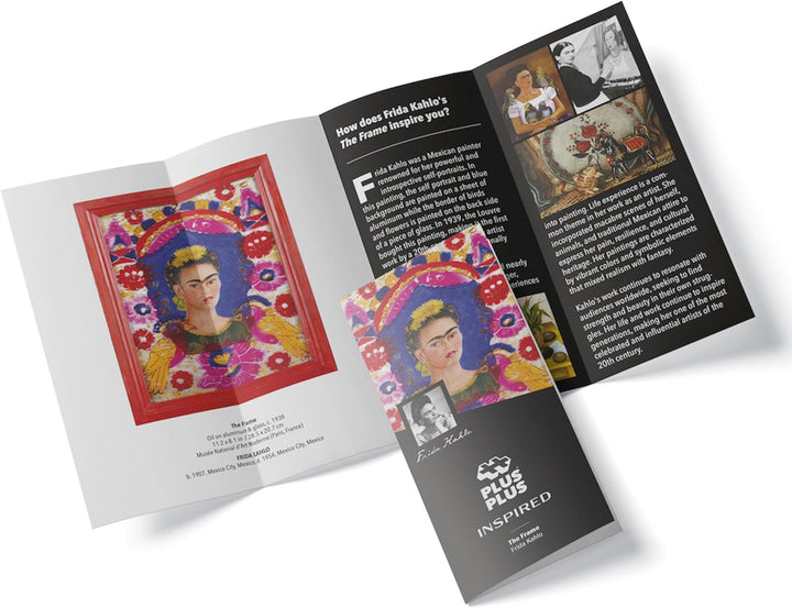Plus-Plus 5162 Geniales Konstruktionsspielzeug, Der Rahmen von Frida Kahlo, Inspired-Edition, Kreati