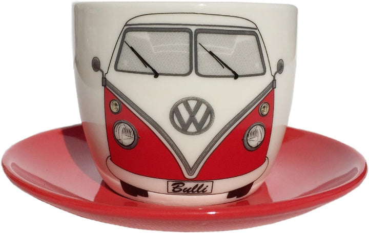 BRISA VW Collection - Volkswagen Keramik Espresso-Tassen-Kaffee-Tee-Cappuccino-Set im T1 Bulli Bus D