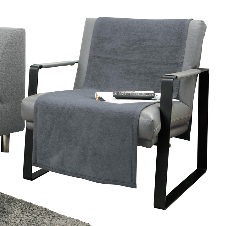 Erwin Müller Sesselschoner, Sofaläufer, Sofaschoner dunkelgrau Grösse 50x200 cm - strapazierstark, w