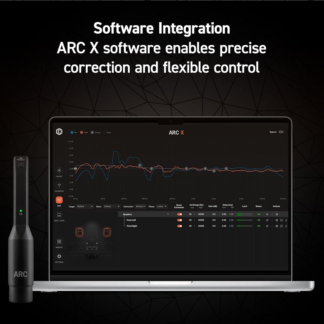 IK Multimedia ARC Studio. Standalone advanced room correction system. Includes hardware processor un