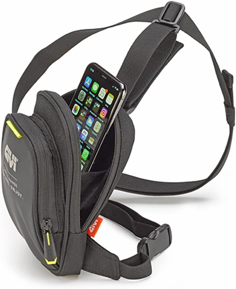 Givi Easy Bag - Beintasche mit Zwei Fächern, schwarz, Unico