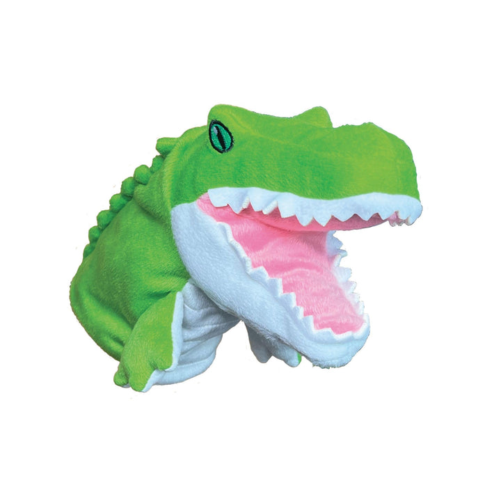 EcoBuddiez Hand Puppet - Krokodil von Deluxebase. Krokodil Plüsch Handpuppen für Kinder. Eco-Friendl