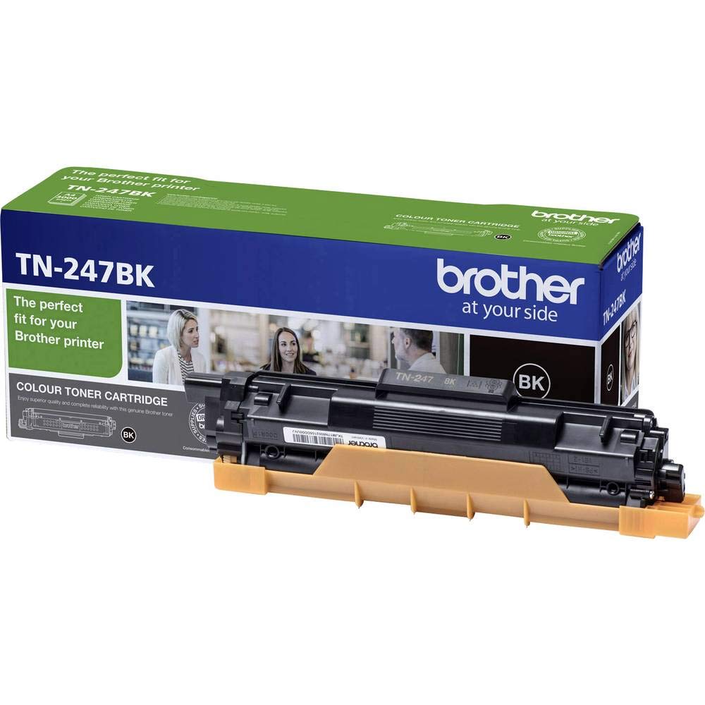 Brother Original TN-247BK Tonerkartusche – Schwarz Single, Single