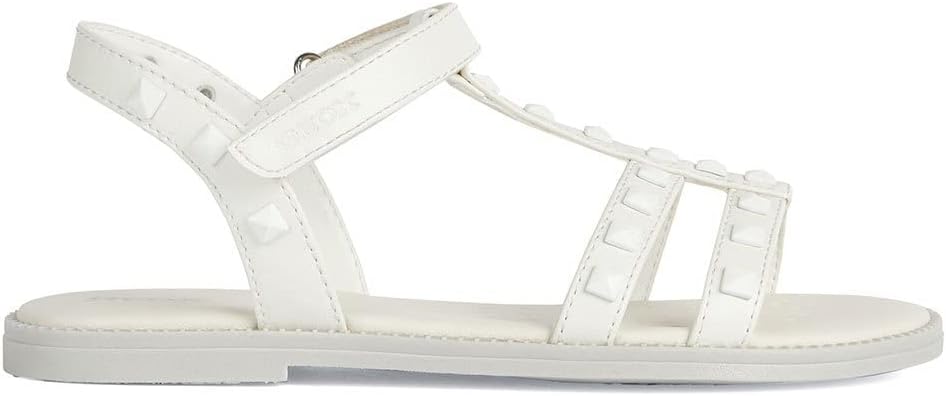 Geox Mädchen J Sandal Karly GirlSandal 29 EU Weiss, 29 EU Weiss
