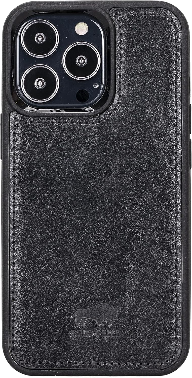 Solo Pelle Lederhülle kompatibel für iPhone 13 Pro Max in 6.7 Zoll abnehmbare Hülle (2in1) Harvard D