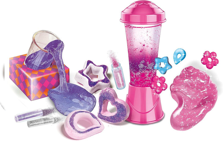 Clementoni Galileo Fun – Glitter-Labor, Basteln & Experimentieren mit Glitzer, Kreide/Schleim/Modell