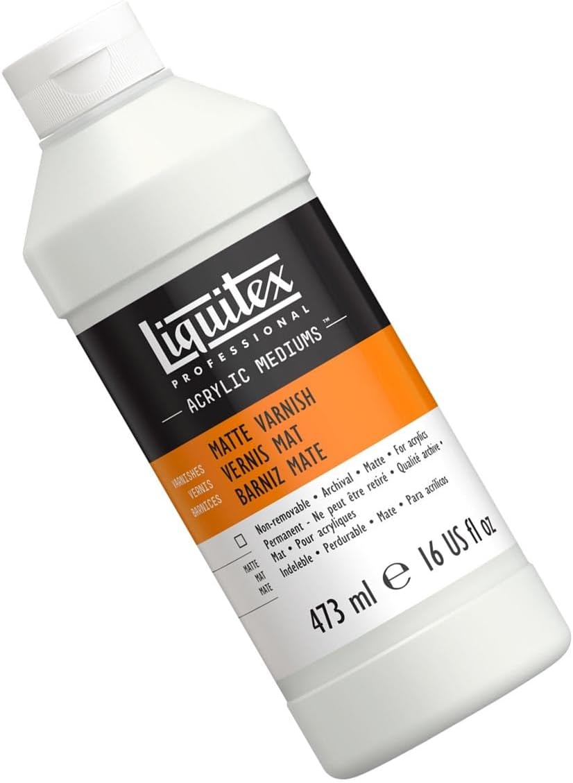 Liquitex 5216 Professional matter Firnis, Schlussfirnis für Acrylfarben - seidenmatte Oberfläche, ni