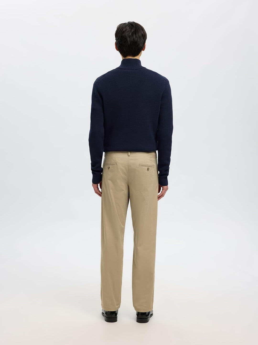 SELECTED HOMME Male Chino 196 Straight Flex 28W / 32L Greige, 28W / 32L Greige