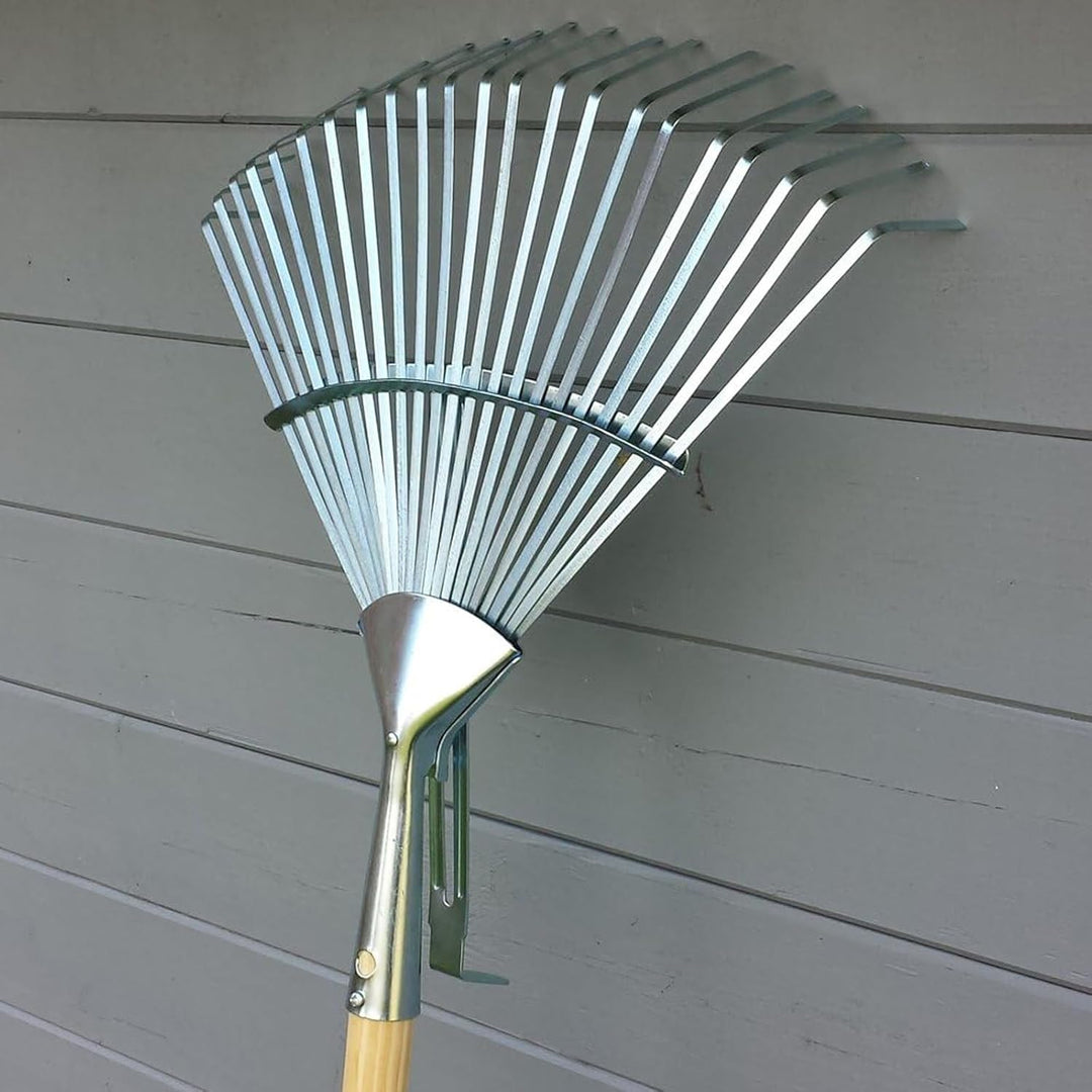 Garten Gerät Harke Rasen Boden Erde Rechen Metall Zinken Gartenrechen mit und ohne Holz Stiel (Reche