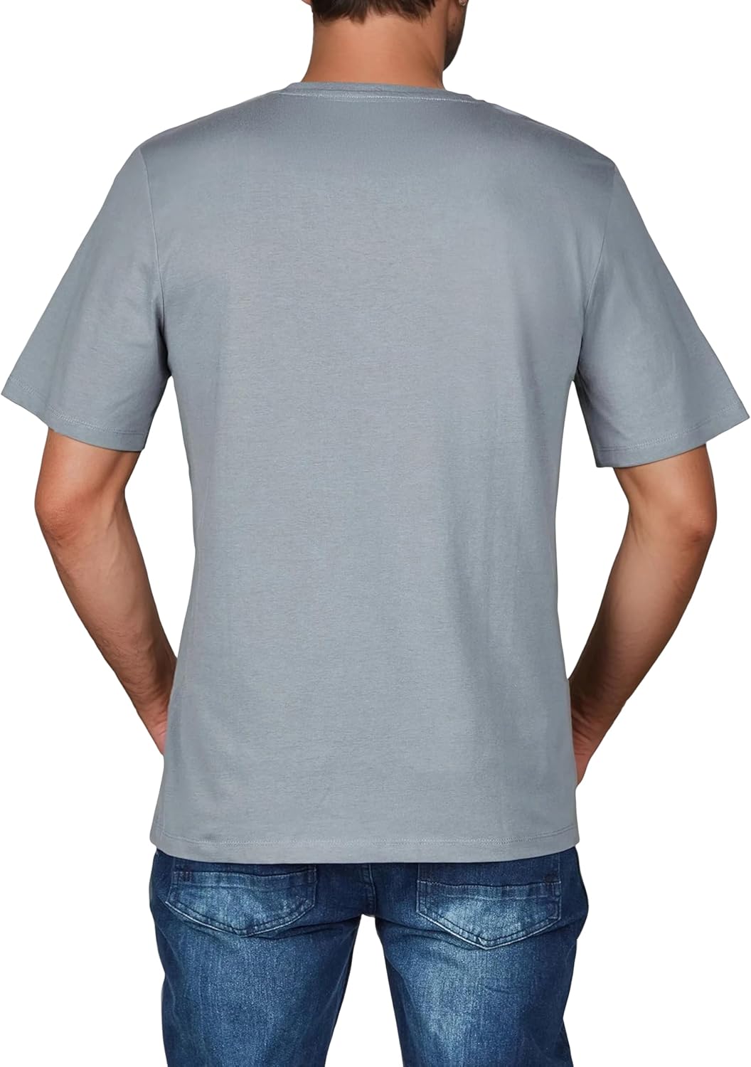 JACK & JONES JJLINO T-Shirt 4er Pack Rundhals Kurzarm Shirt Regular Fit Print Sommer 100% Baumwolle