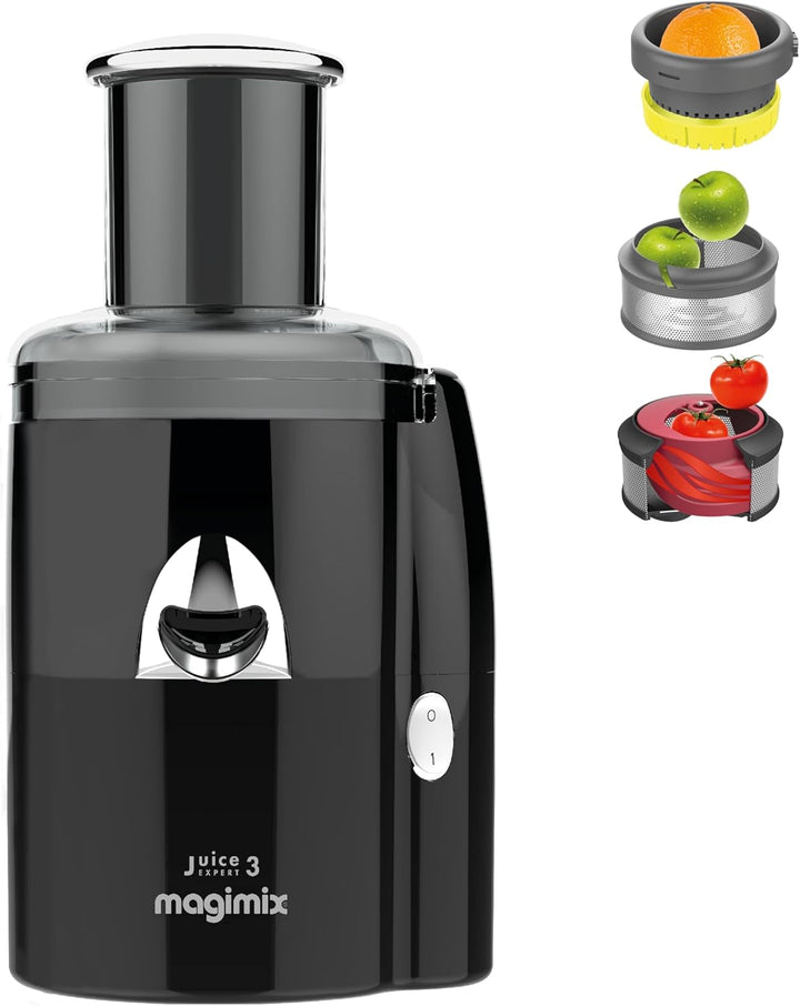 Magimix 18081EB Juice Expert 3 Multifuntionsentsafter, Kunststoff, schwarz