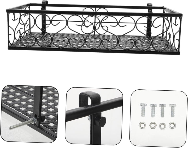 Cabilock Halterung Balkongeländer Blumenkasten Wandgitter Balkon Blumenständer Rack Pflanzkasten Bal